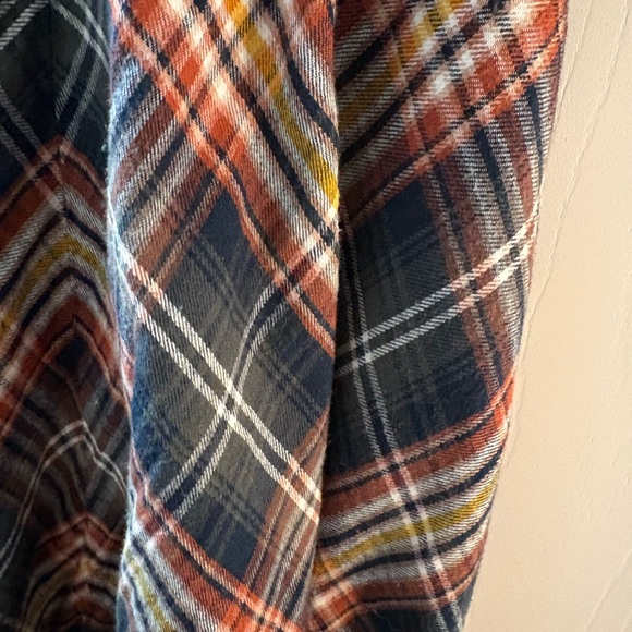 NATURAL LIFE Plaid Midi Skirt - Blue, Red, Yellow - Picture 3 of 5